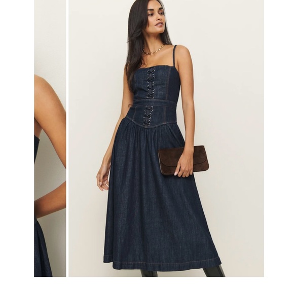 NWT Reformation Florentina Maxi Dress size 6 reg $248 - Picture 6 of 9